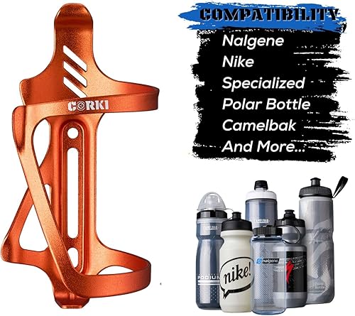 Miniatura 3 de Corki Cycles - Jaula para botella de agua con carga lateral izquierda, soporte para botellas de agua para bicicletas de carretera y montaña, paquete