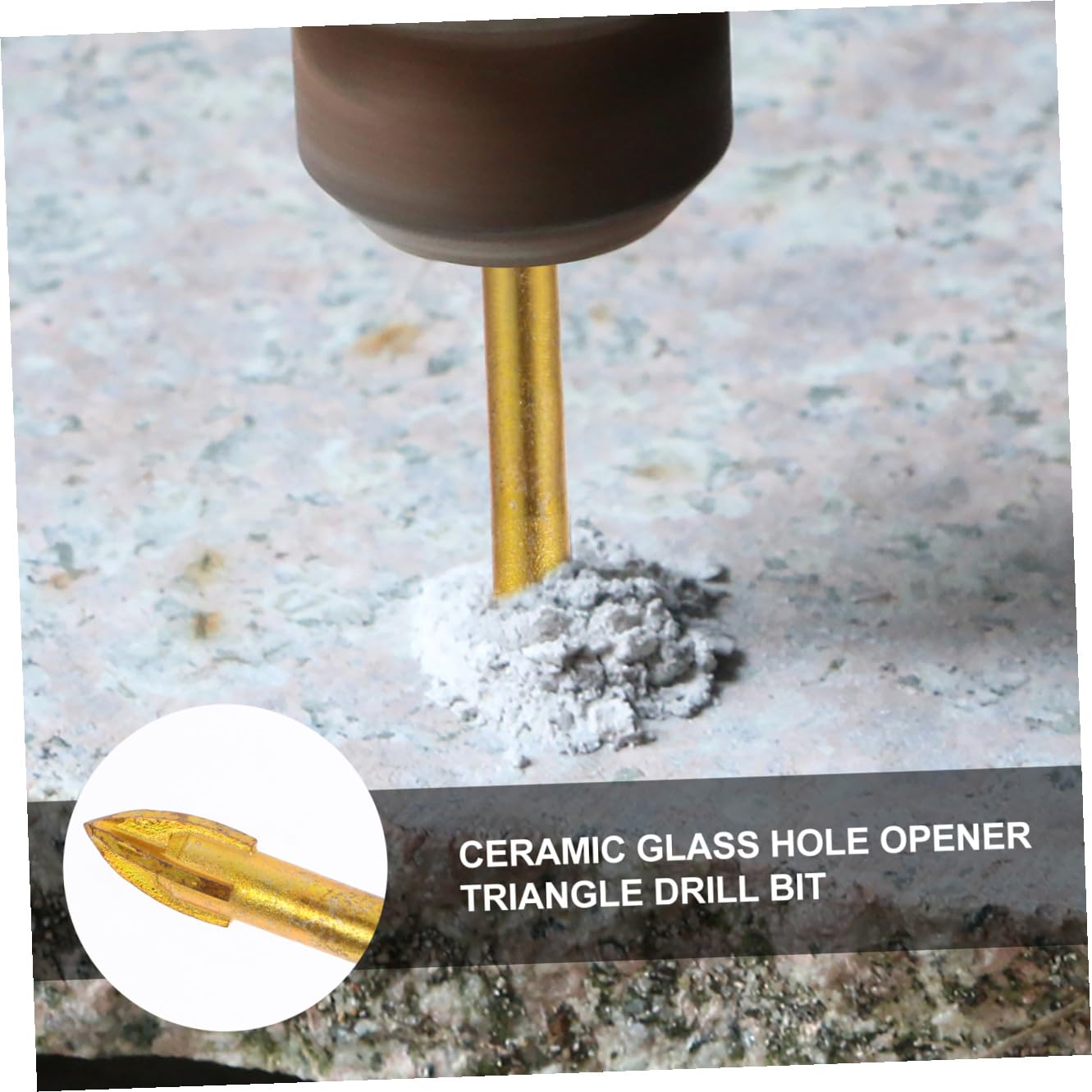 KALLORY 30pcs Hard Tile Drill Bit Precision Carbide Tip Glass Triangle for Marble and Tile Drilling for Clean Accurate