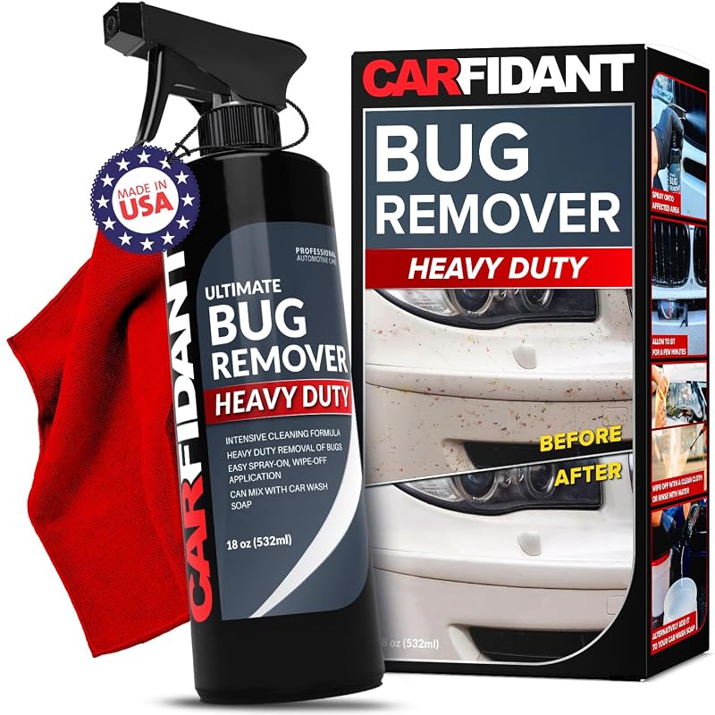 Carfidant Removedor de Insetos em Spray para Limpeza Externa Automotiva, 532 mL