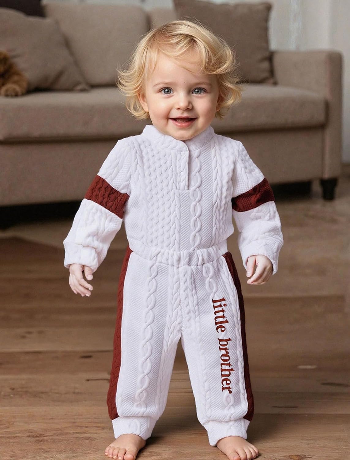 Newborn Boy Outfits Knit Long Sleeve Romper Pants Set Fall Winter Baby Boy Clothes 0 3 6 9 12 Months - Image 2