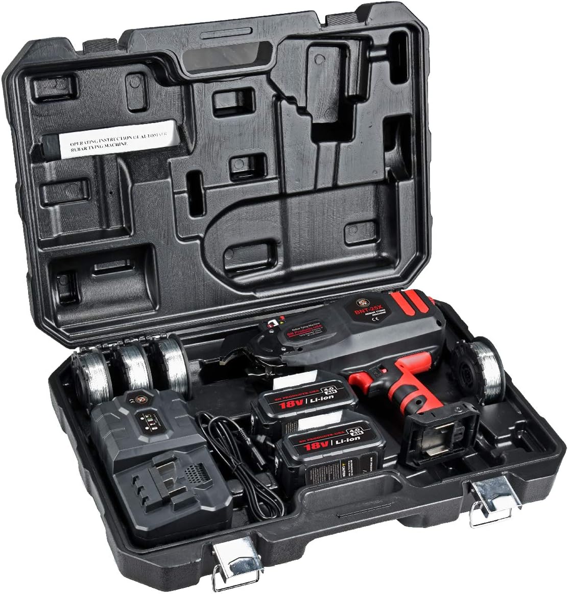 Tiger Tier Compact Cordless Rebar Tying Tool, up to #4 x #4