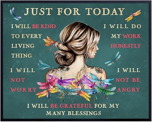 Inspiration Positive Affirmations Boho-chic Wall Art - New Age spiritual Hippie Motivational Wall Decor - Inspirational Quotes Saying -