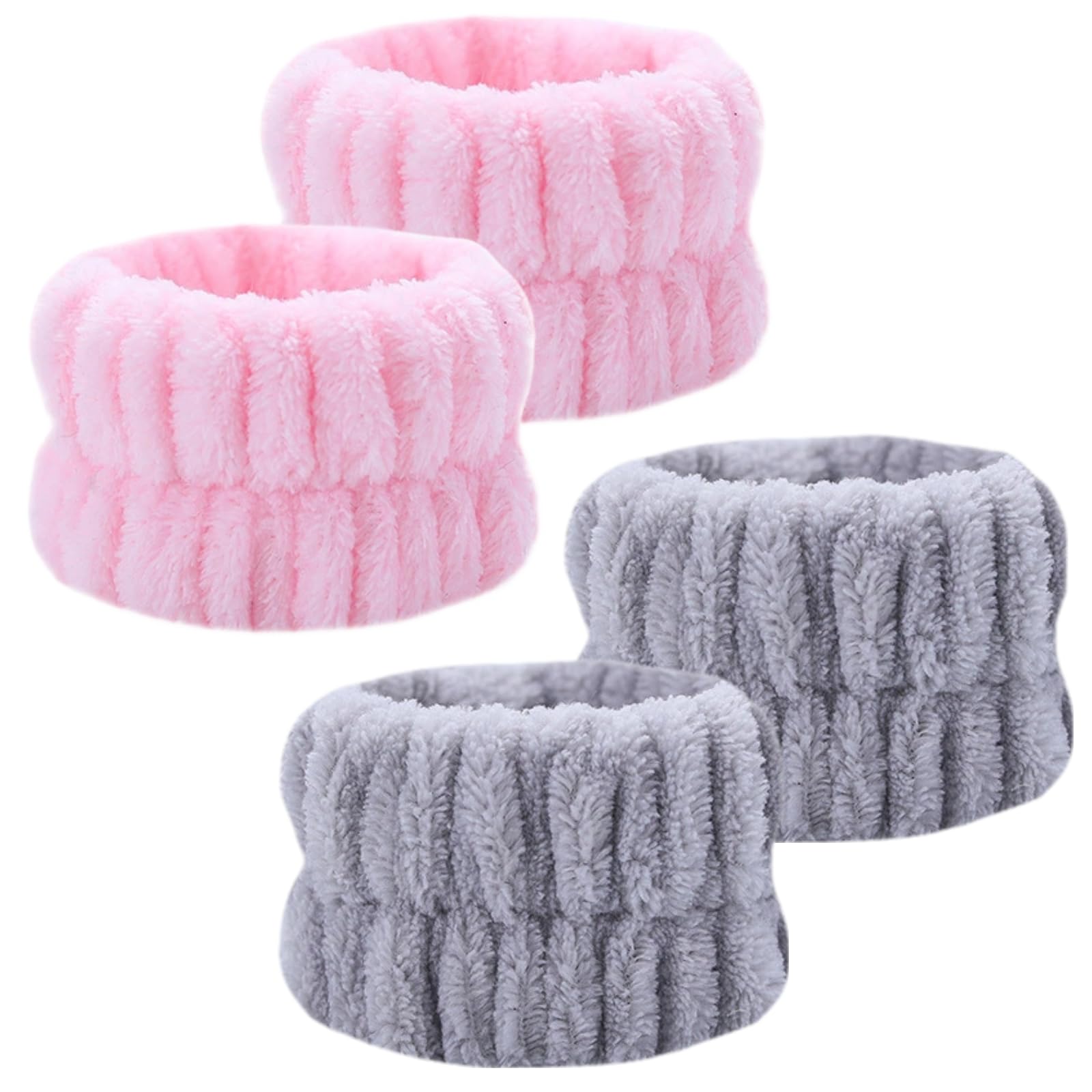 2 Pairs Wrist Washband for Women Washing Face, Wrist Spa Washband Absorbent Wristbands, Prevent Liquids from Spilling Down Your Arms