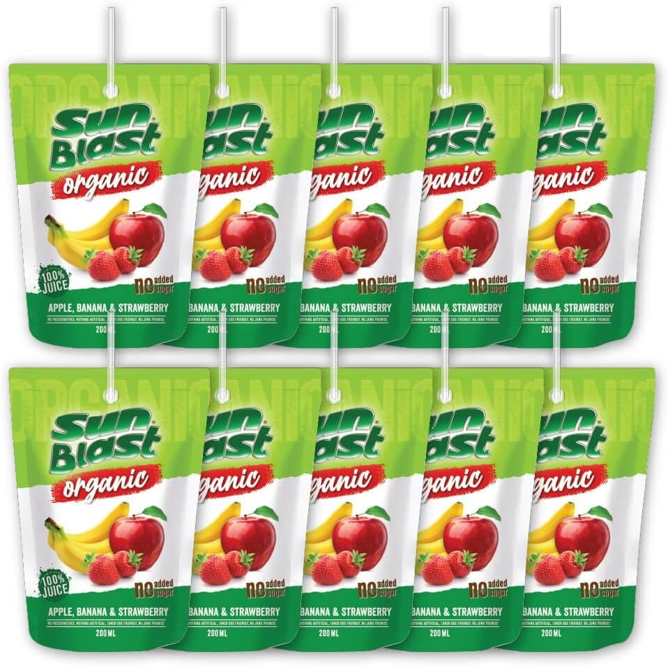 Sun Blast Organic Apple Guava Juice,200ml - Pack of 10 2026 - view 3