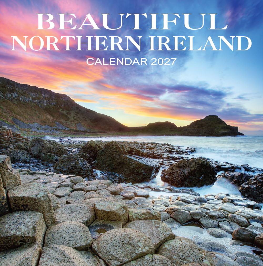 2027 Northern Ireland Calendar: Beautiful Northern Ireland - Square Wall Calendar - Month to View - 12 Months