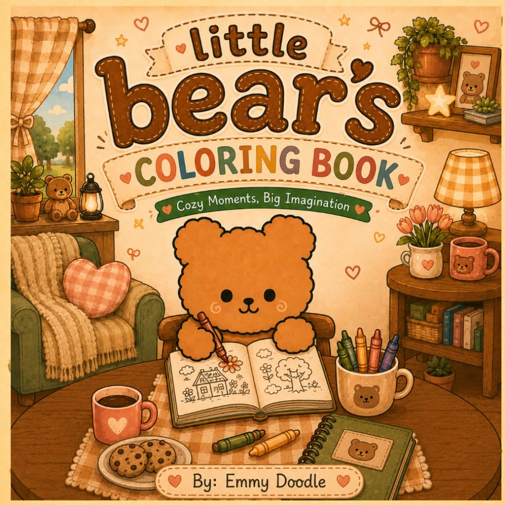 Little Bear's Coloring Book: Cozy Moments, Big Imagination