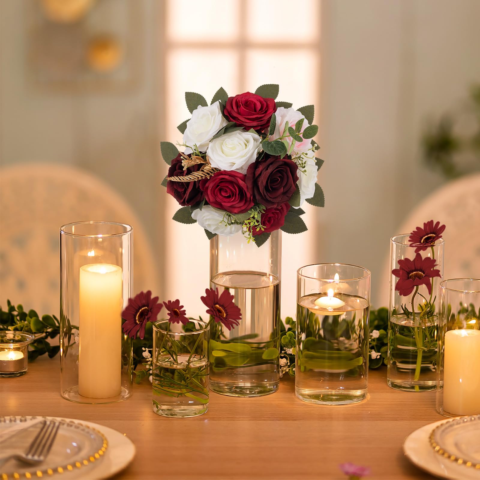 Burgundy wedding centerpieces 60 photos - Astyledwedding.com Burgundy wedding centerpieces 60 photos - Astyledwedding.com