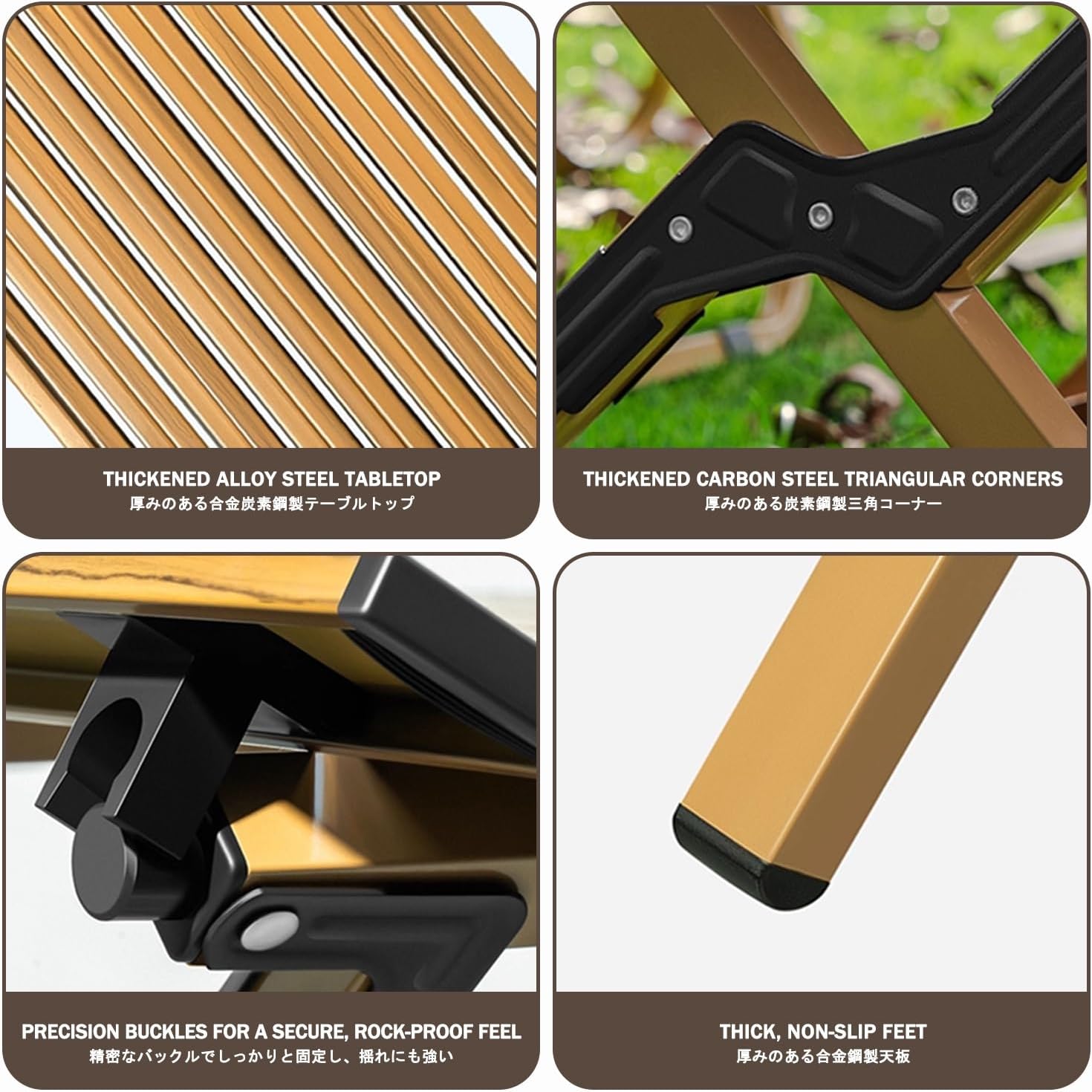 Picnic Folding Table with Chairs，Folding Foldable Table Bench，Lightweight and Easy to Carry, Suitable for Beach Trips, Garden Parties, Outdoor Barbecues, Etc.(Black,90CM+2 Chairs)