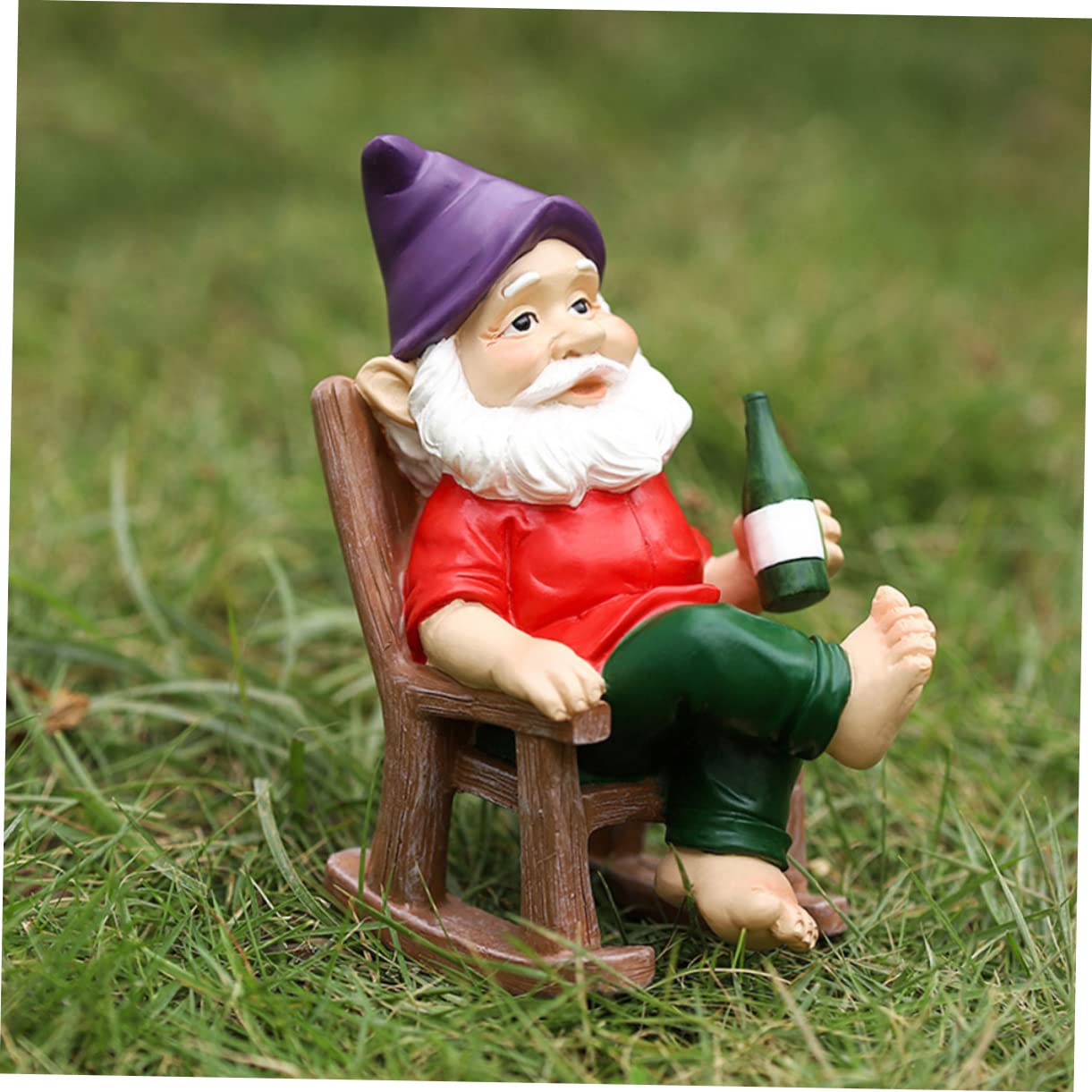 TOYANDONA 2 Stück Kleiner Statue Harz Dekorative Zwergenfigur für Garten für Innen und Außendekoration Süßes für Gartenliebhaber