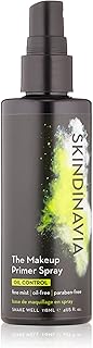 Skindinavia Makeup Primer Spray Oil Control, 4 Oz - Matte Beauty Control Pore-Minimizing Shine Paraben-Free Silicone-Free ...