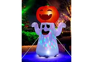 5Ft Halloween Decorations Inflatable Pumpkin Ghost