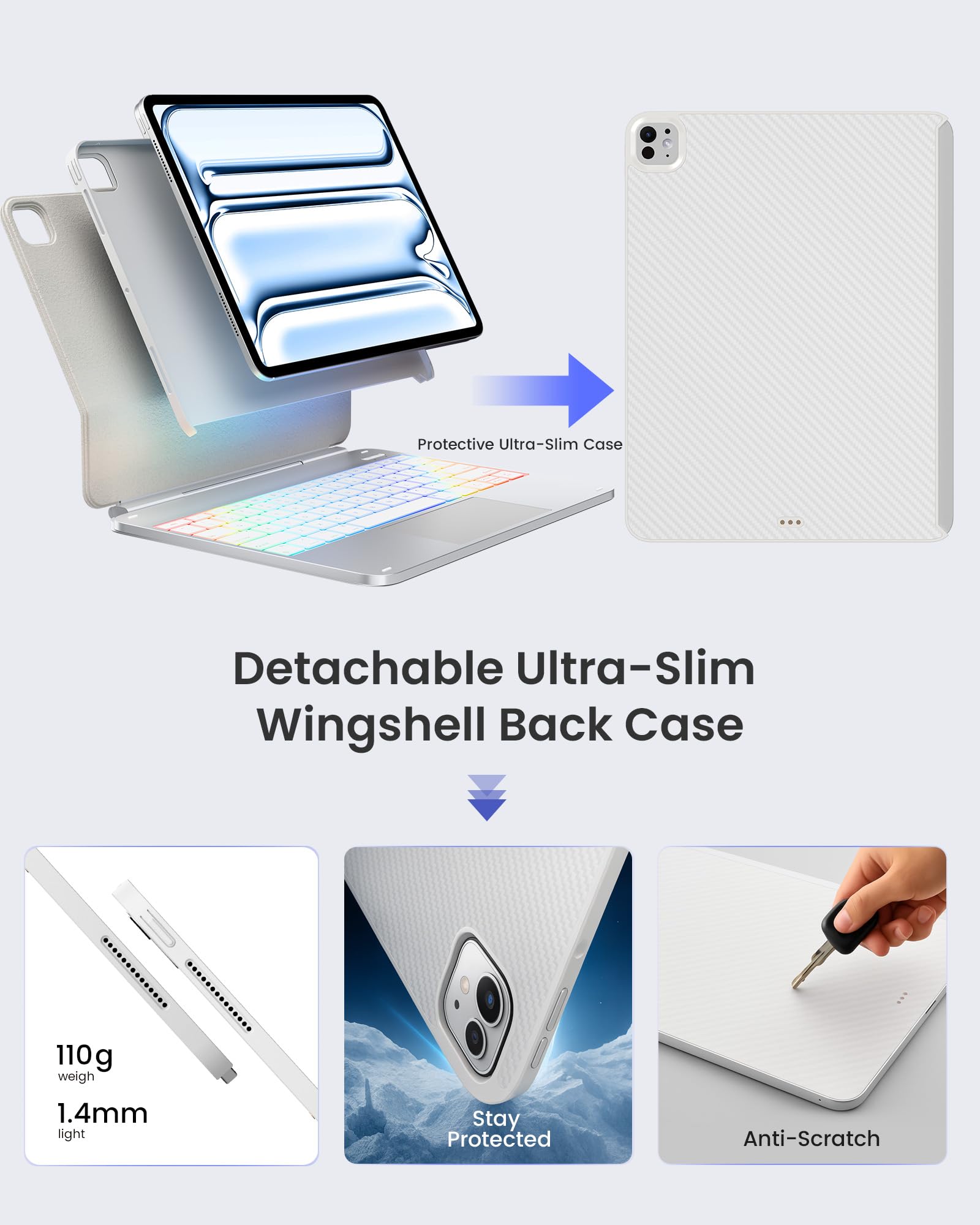 Amazon.co.jp: typecase Edge+ キーボードケース iPad Pro 13インチ
