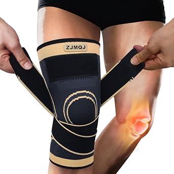 Copper Knee Braces, knee Support for women and men with Removable Adjustable Straps, Premium Knee Compression Sleeve and Knee Brace for Arthritis Pain, Running, Cross Training Copper Knee BracesXXL