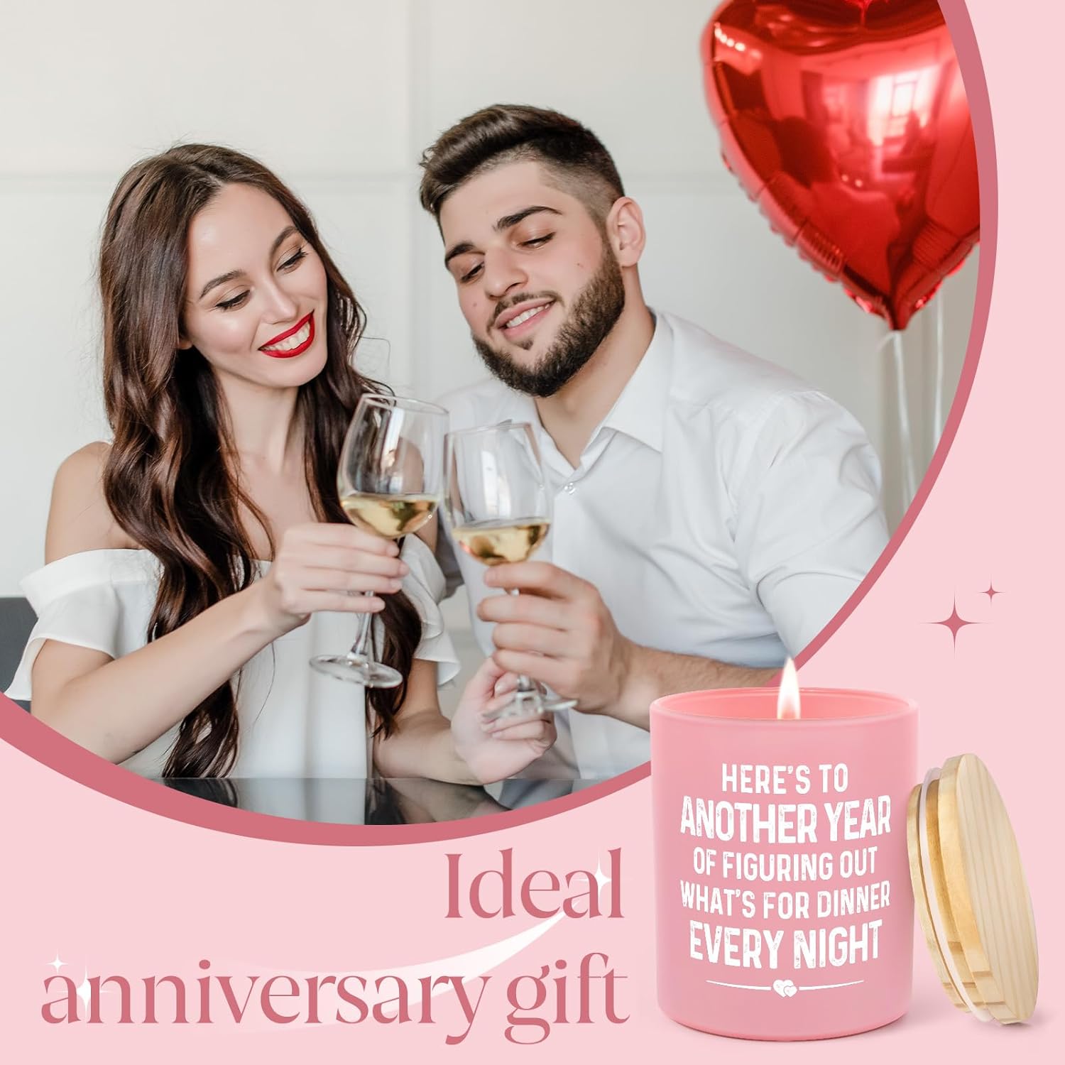 Niyewsor Valentines Gifts for Her, 10 oz Lavender Vanilla Scented Candle, Anniversary, Christmas, Birthday Gifts for Women, Her, Wife, Girlfriend, Fiancée, Handmade - Image 2