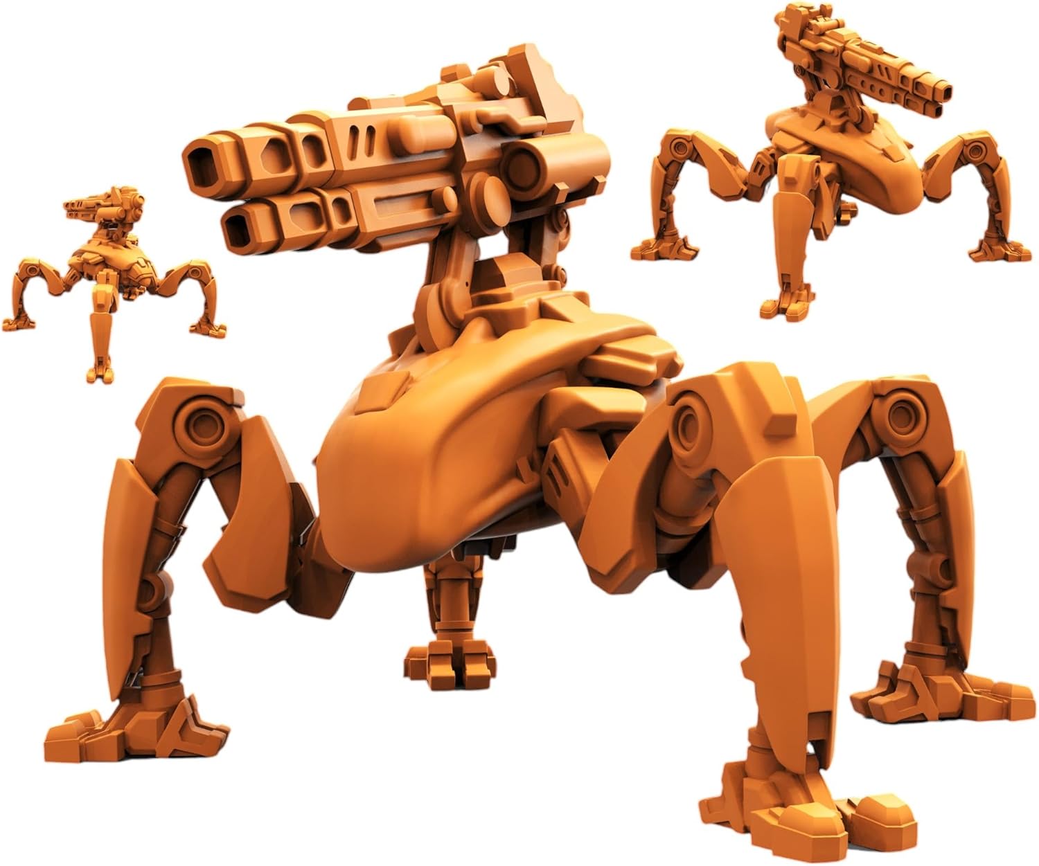 TYL FKMSA Crawler Drone E 72 Plasma Killers Unpainted Miniature for War Gaming | RPG Scale Figures, Detailed Tabletop Board Game Accessories | Realistic Tabletop Miniatures (Combo of 3, 32mm)