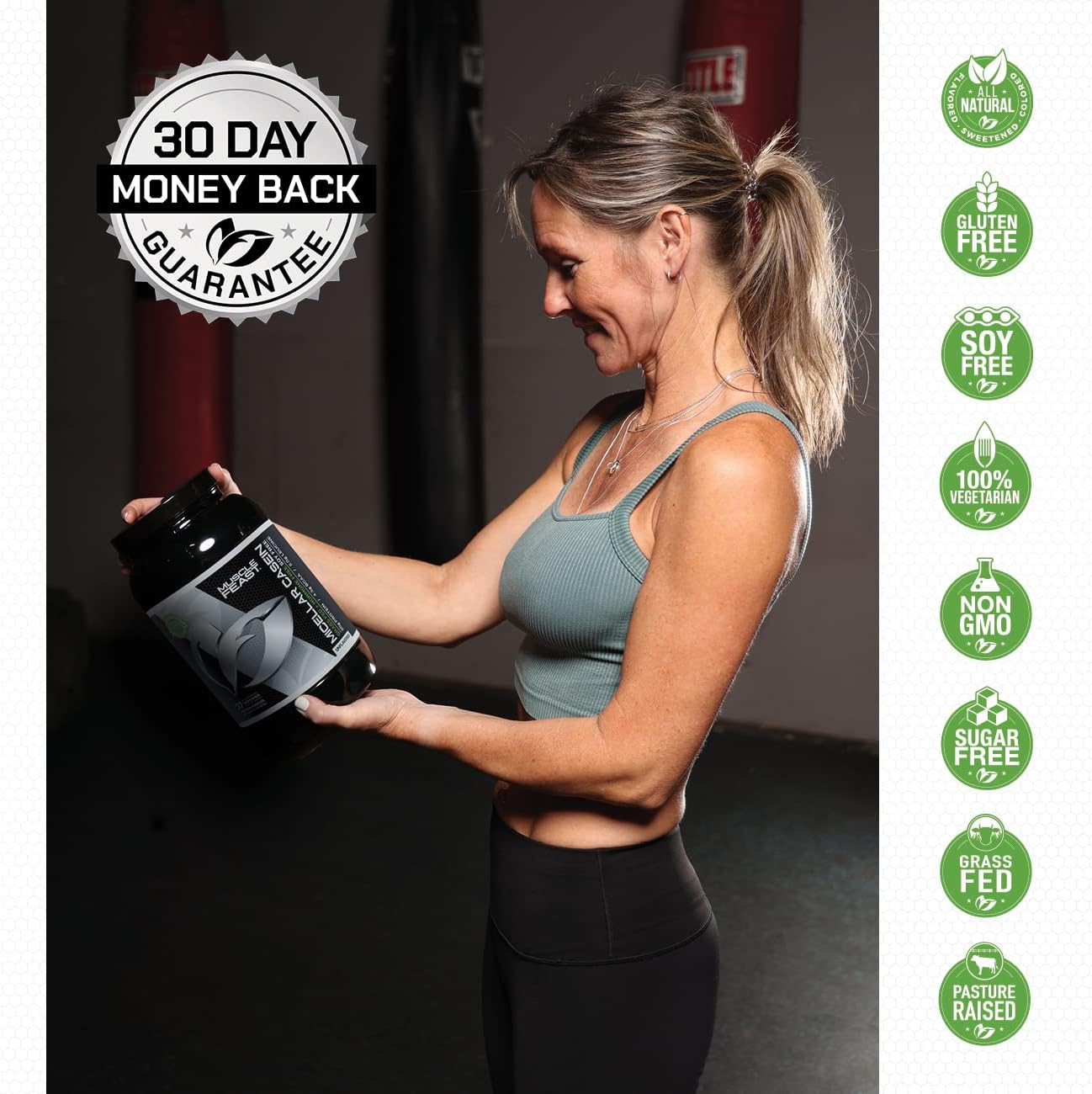 Muscle Feast Micellar Casein Protein, All Natural Pasture Raised Hormone Free Soy Free, Unflavored