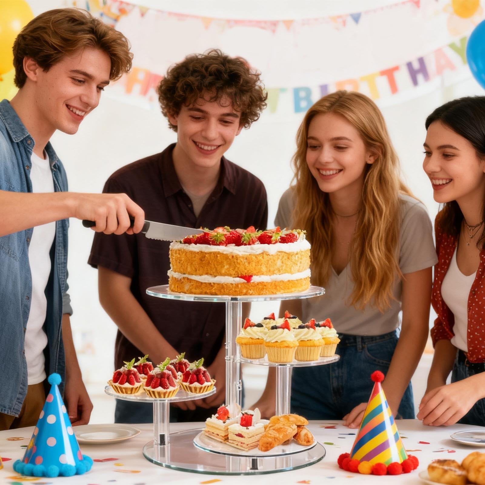 Supporto Torre Per Cupcake Porta Servizio A 4 Piani