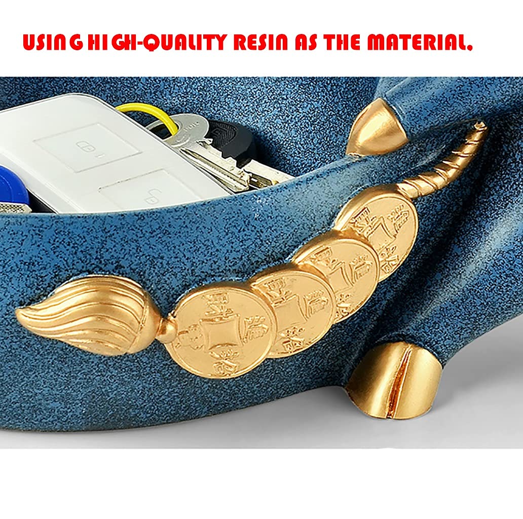Statue Storage,Ablage für Schlüssel,Aufbewahrungsornamente,Schmuckschlüssel Telefon Keramik Candy Aufbewahrungskorb,Süßigkeitenschale, Heimdekoration, Ornament,Einzigartige Handarbeit