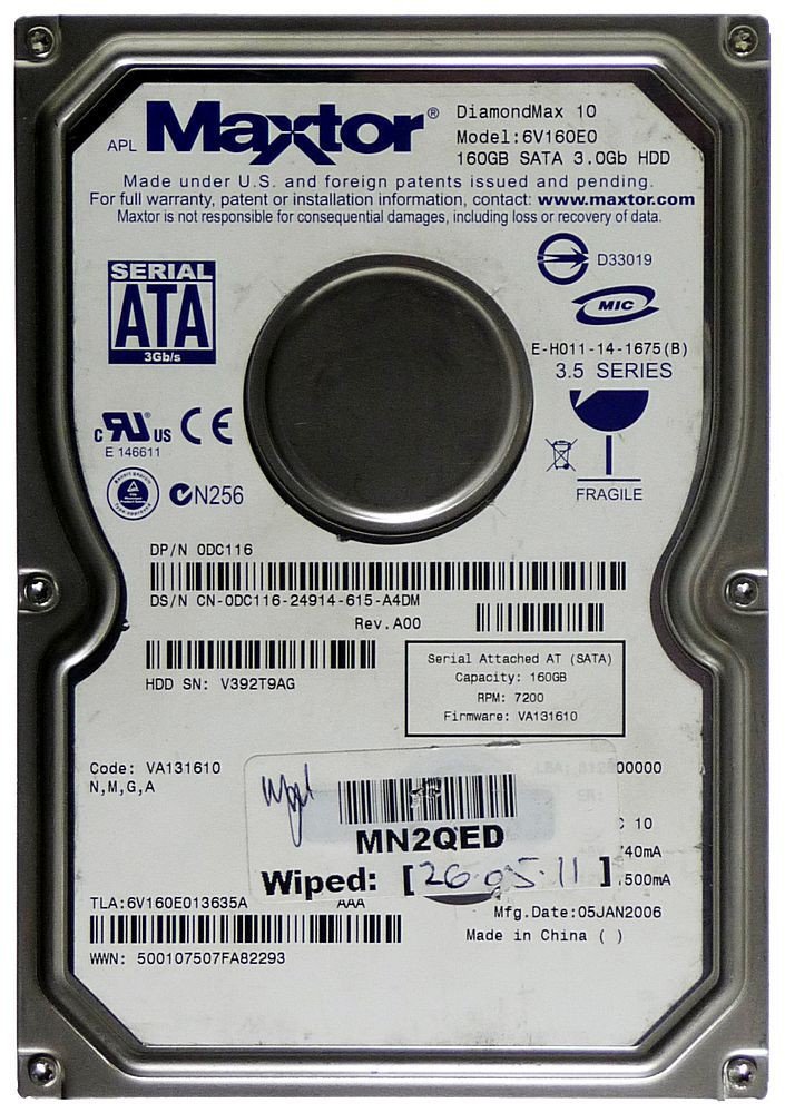 Amazon | Maxtor 160 GB SATA 7200rpm 3.5 inハードディスク