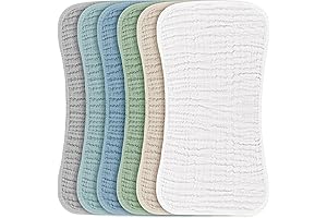 Konssy Muslin Baby Burp Cloths for Baby Shower