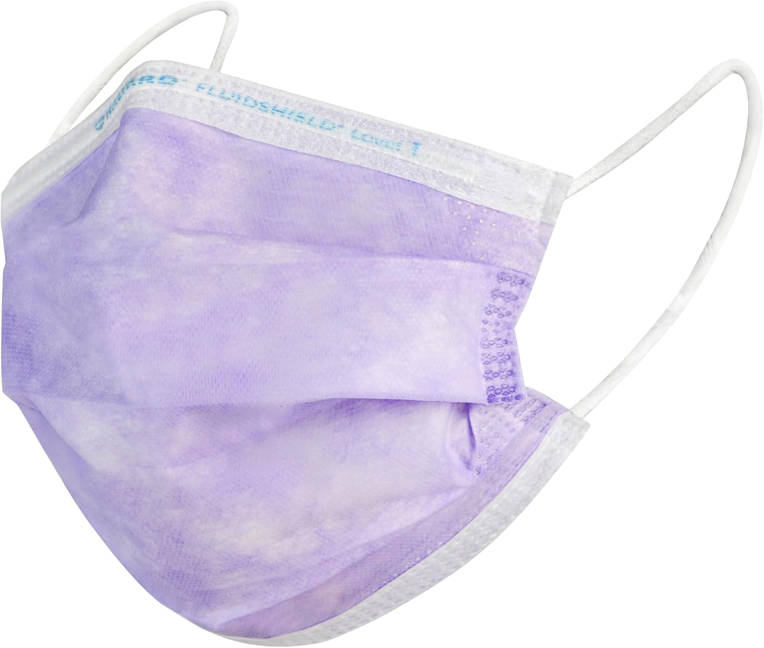 HALYARD FLUIDSHIELD 1 Disposable Procedure Mask w/SO Soft Lining and SO Soft Earloops, Lavender, Level 1, 25868 (Case of 500)