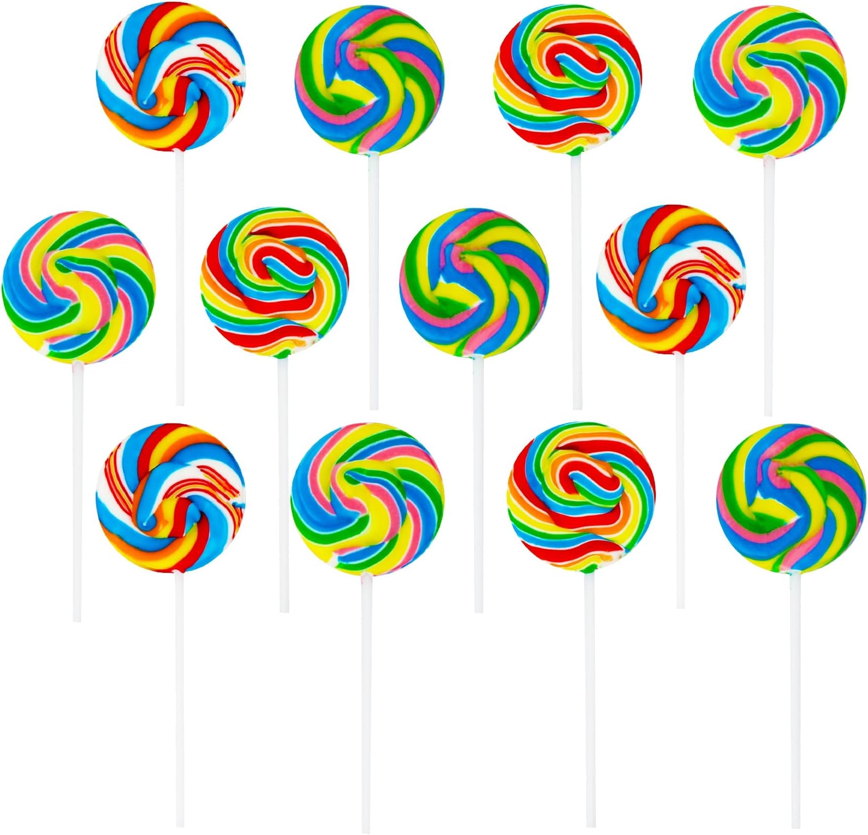 Swirl Pops - Lollipop Suckers, 0.01oz (1-Pack of 12)
