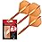 Target Darts K Flex Integrated Dart Flights and Shafts, No.2 Orange (Medium) | Pack of 3 K-Flex - No2, Kflex All in One Moulded Dart Flight & Stem | Professional Dart Accessories