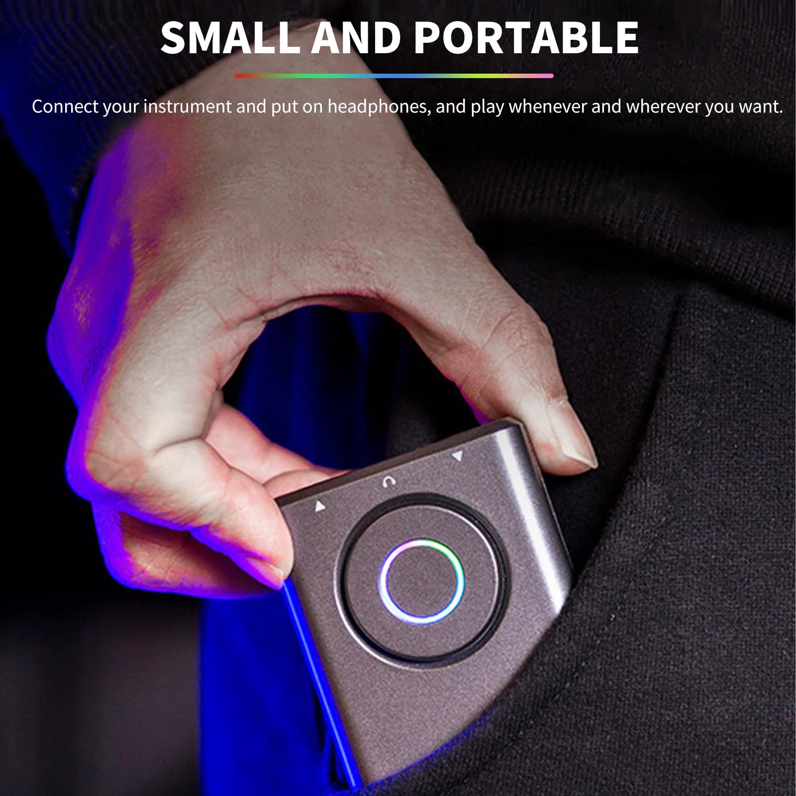 Mooer Effet Guitare, Guitare électrique, Effets étendus, Basse électrique, Portable Smart Mini Drum Machine, Beat P1 PRIME Gris, Batterie Intégrée