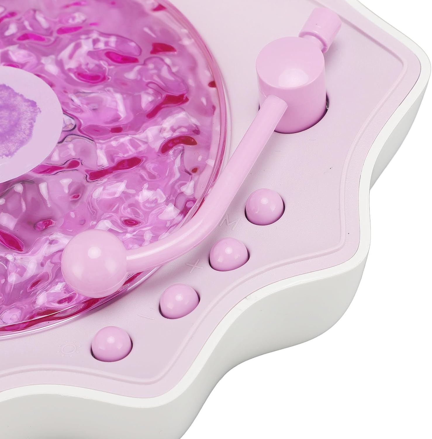 Shell Bluetooth Speaker with Wave Light Projector, Creative Shell Design, Retro Wave Sound Effects, Purple for Bedroom Use