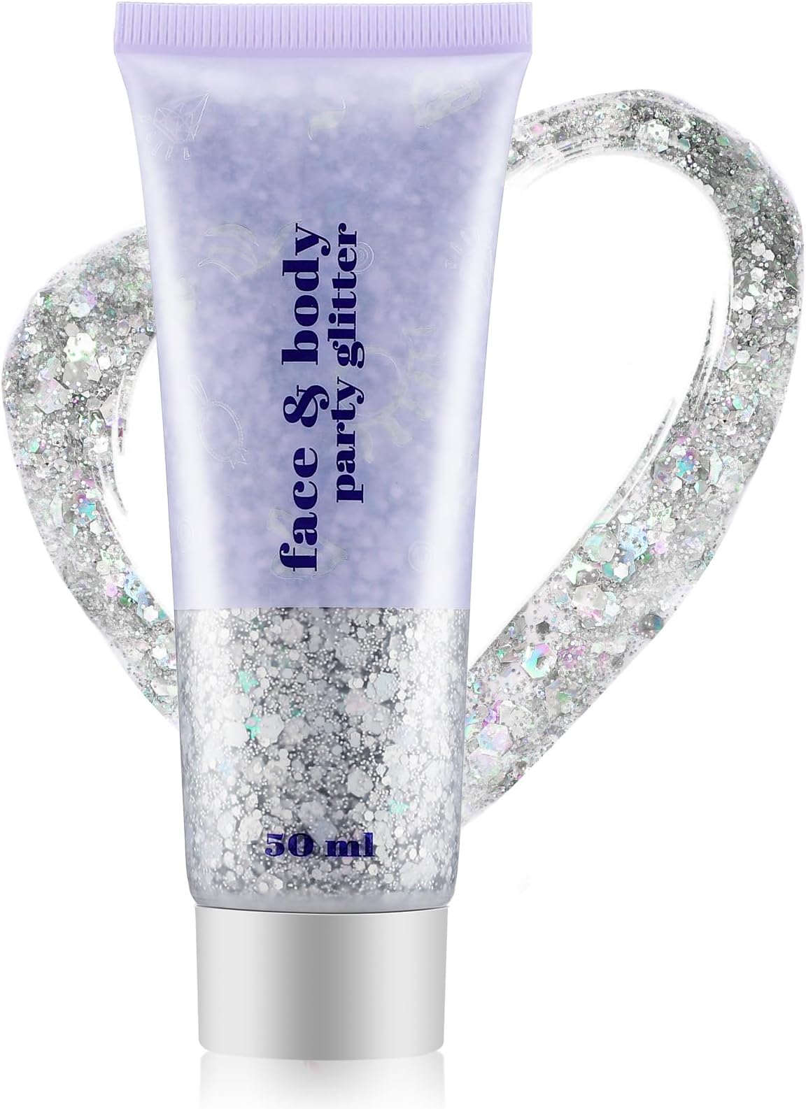 Gel Paillettes Visage 6 Couleurs - Paillettes Corps Cheveux Ongles - Maquillage Festif Brillant - 6 Flacons
