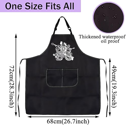 Miniatura 3 de CENWA Delantales de chef de pulpo, regalo divertido para cocinero, regalo de cocinero, regalo de carnicero