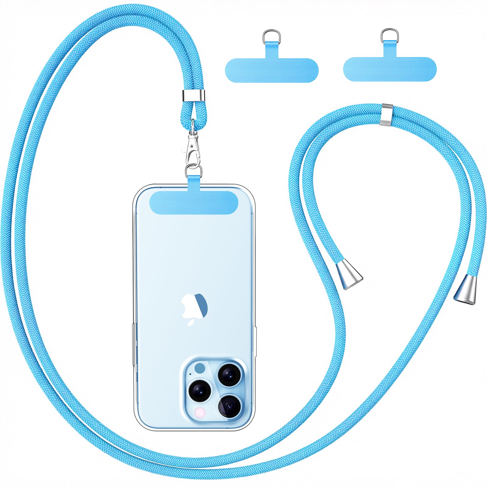 caslord Handyband Universal, Handy Lanyard mit Universelles Patch, Handyband mit Hülle kombinierbar, Einstellbar und Abnehmbar