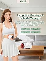 Vista 2 de Lymphatic Drainage Massager & Anti Cellulite Massage Tool, for Legs, Arms & Belly, Body,Helps Reduce Stretch Marks & Cellulite,with Microcurrent