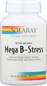 Solaray TwoStage Mega-B-Stress, 120 CT