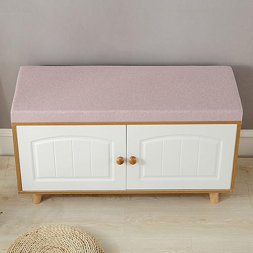 Miniatura 9 de Cojín para muebles de banco o patio de interiorexterior, cojín rectangular para asiento de banco o patio, cojín de banco clásico de color sólido,