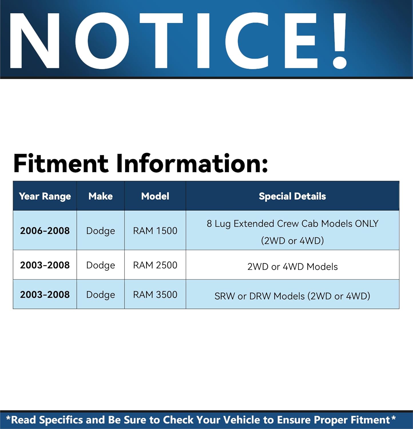 Detroit Axle - Brake Kit for 03-08 Dodge Ram 2500 3500 Drilled & Slotted Disc Brake Rotors Replacement 2003 2004 2005 2006 2007 2008 Ceramic Brakes Pads Front and Rear