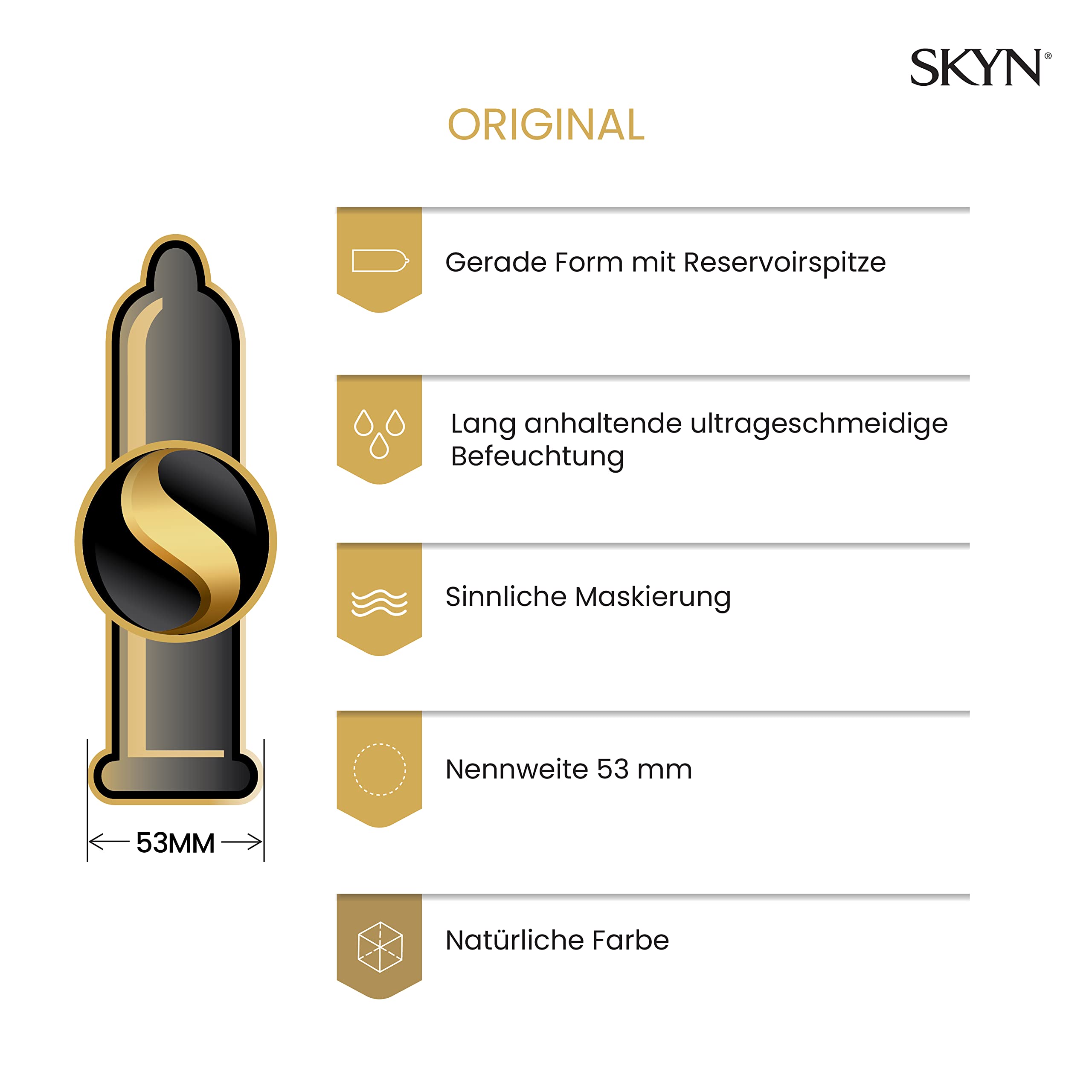 SKYN Original, Preservativi Morbidi Senza Lattice Pacco da 50 + 5 Preservativi SKYN Five Senses