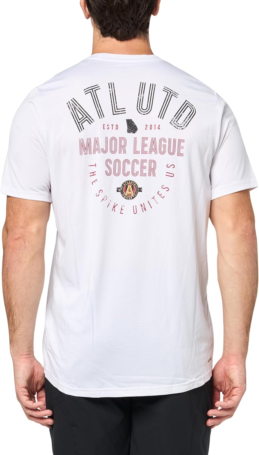 adidas Mens Atlanta United MLS Short Sleeve T-Shirt - Image 2