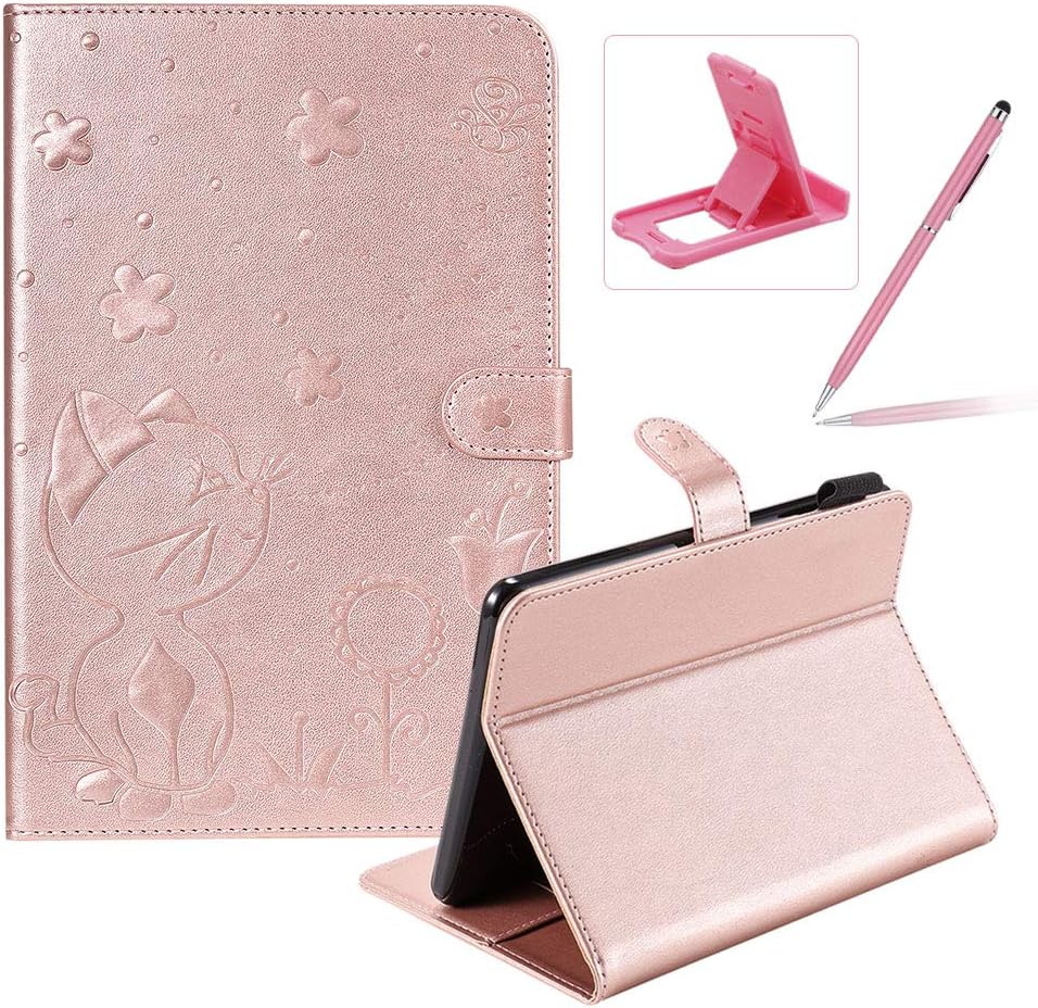 Herzzer Wallet Flip Casse for All-New  Kindle Paperwhite 1/2/3/4 6.0 inch,Cute Cat Bee Floral Embossed PU Leather Folio Stand Case with Auto Wake Sleep Smart Magnetic Cover,Orange : Musical Instruments