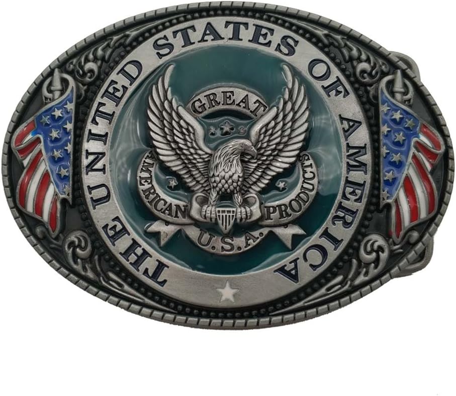 Buckle Rage Belt Buckle Oval Eagle"The United States Of America"