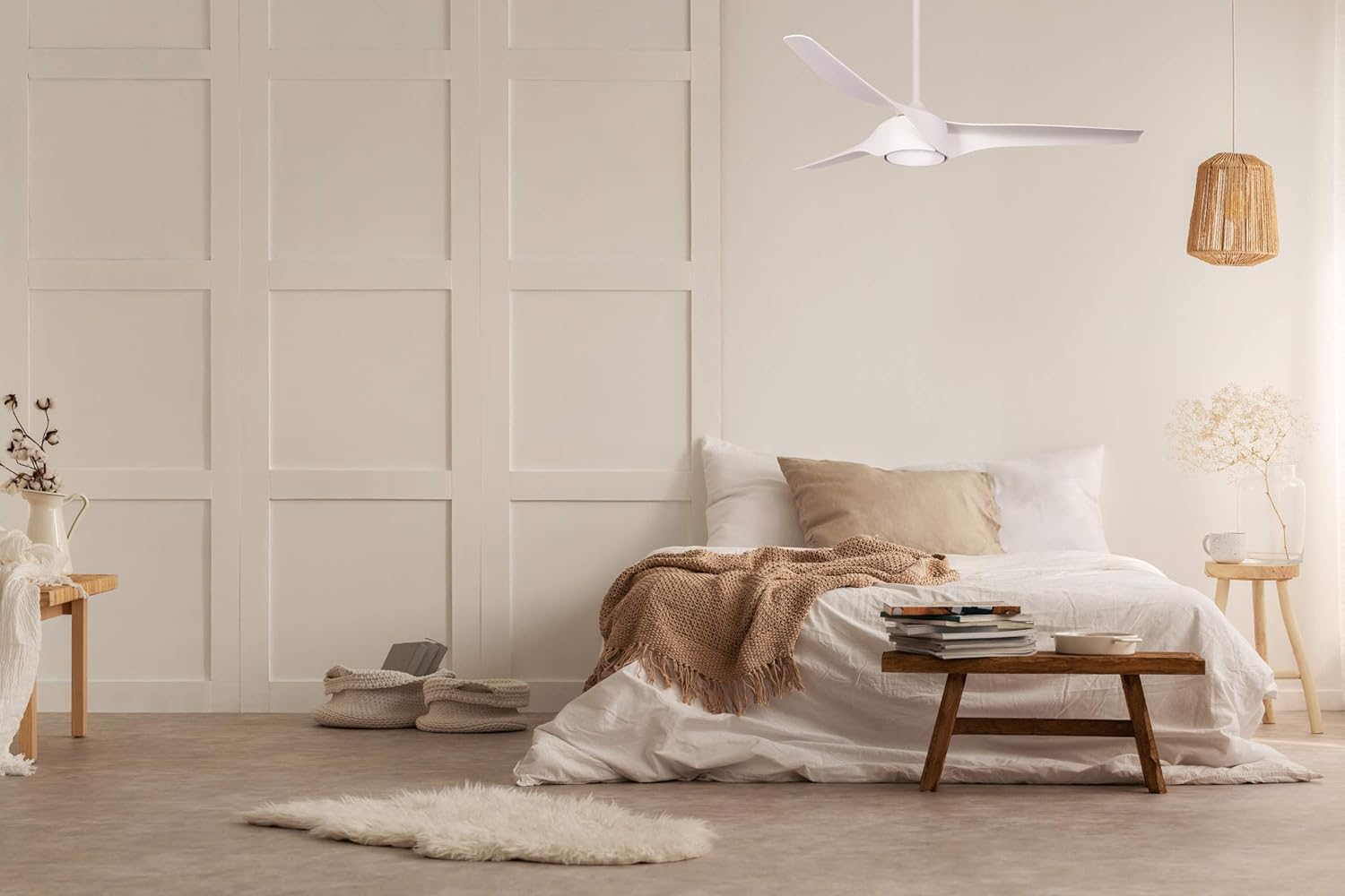 Star Fans Star X Ventilador de techo, 57 pulgadas, blanco