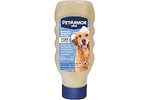 PetArmor Plus Flea and Tick Shampoo for Dogs: Oatmeal, Tropical Breeze Scent, 18oz