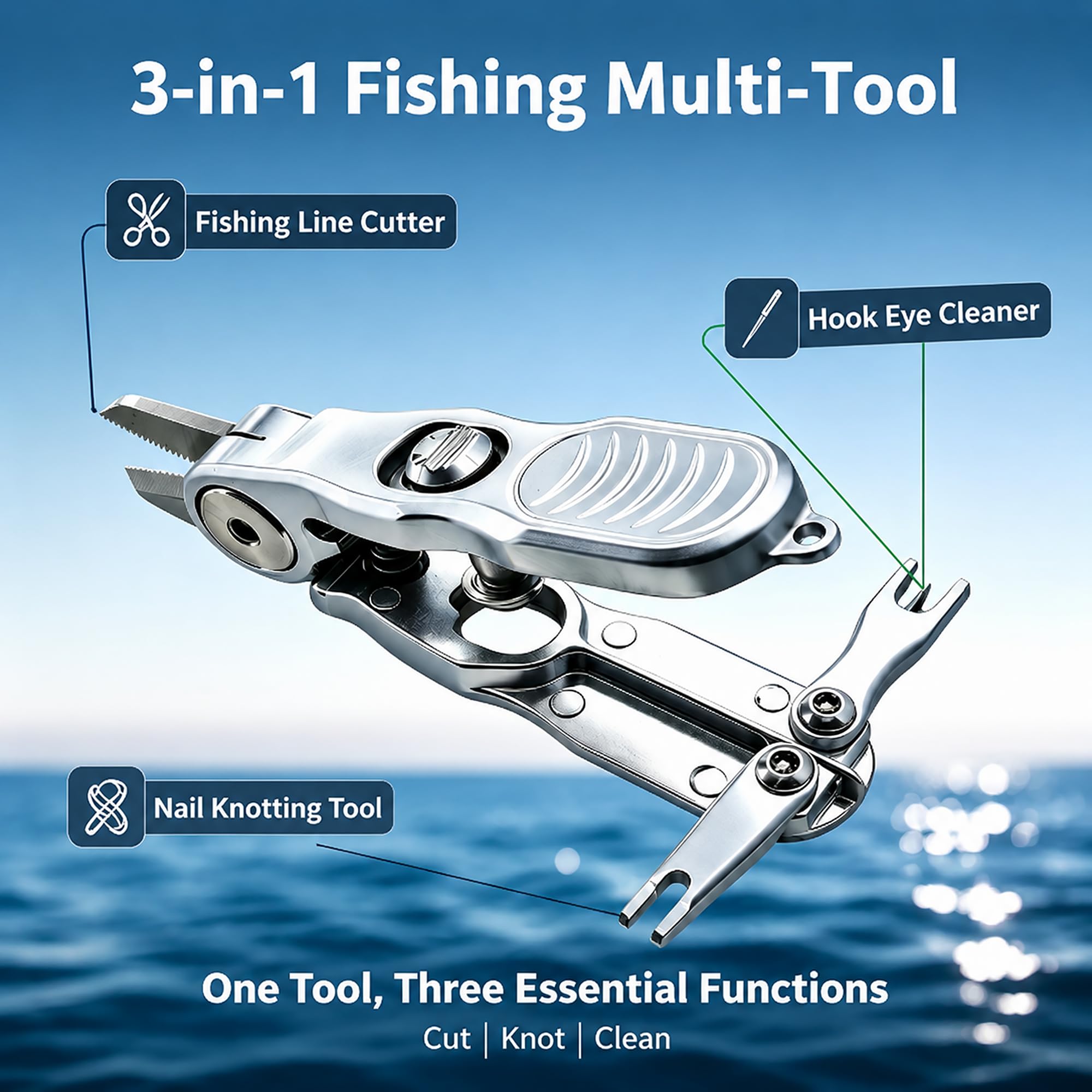 SHIAWASENA Fishing Line Cutter - Hook Cleaner & More -2