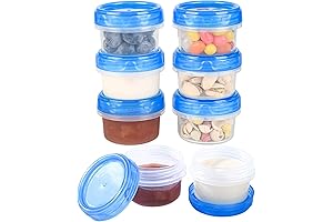 Reusable Dressing, Condiment, & Sauce Containers (8 Pack * 2 oz)