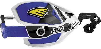 Cycra 1CYC-7408-62X Ultra ProBend CRM Handguards - 1-1/8in. Clamp - White/Blue/Blue