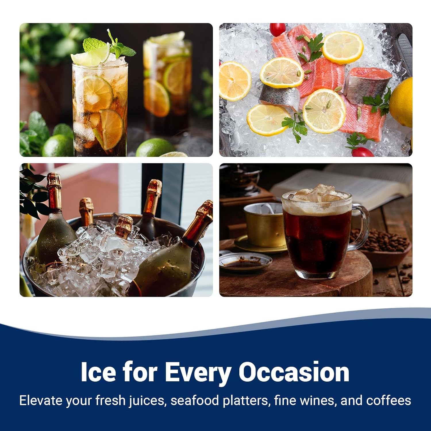 Nugget Ice Maker Countertop, 40lbs/Day Stainless Steel Small Soft Chewable Pebble Ice Machine, Pellet Ice Crunchy Nuggets, Quiet Mini Chewy Ice Maker Self Cleaning for Home Kitchen Office