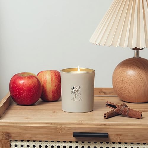 Miniatura 5 de Velas de Navidad velas perfumadas de Navidad con canela y manzana velas para el hogar vela en tarro de 78 onzas hasta 55 horas de tiempo de