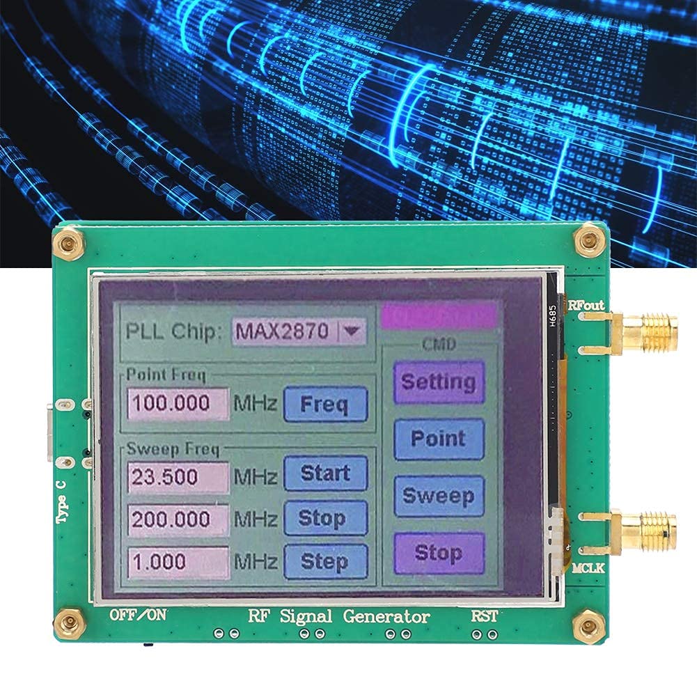 Signalgenerator Modul HF Signalquellengeneratormodul Frequenz HF Signalgenerator Hohe Stabilität Niedrige Rauschfrequenz MAX2870 23.5-6000M