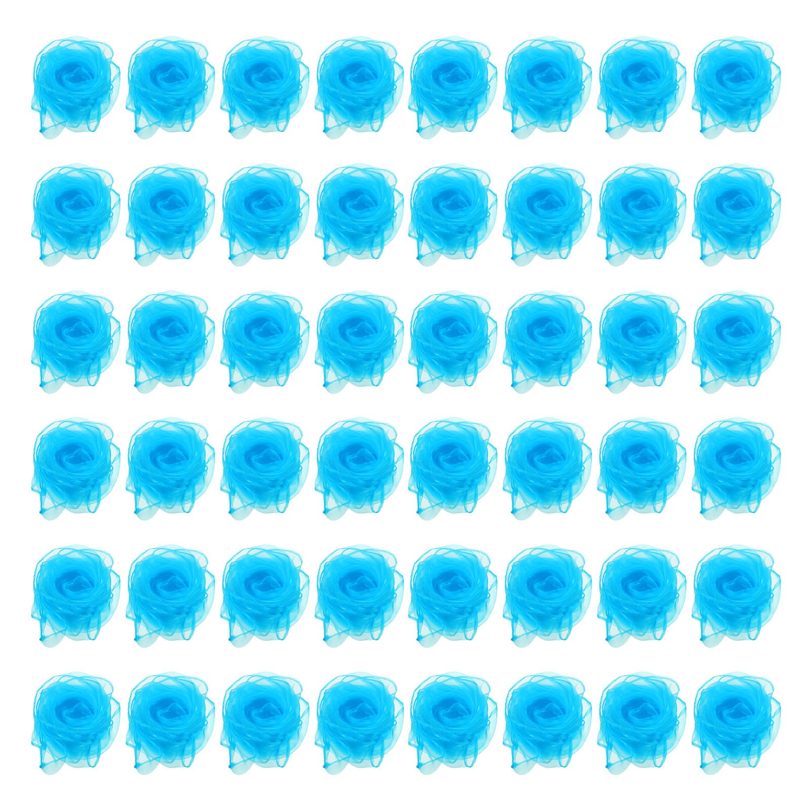 PATIKIL Lot de 48 foulards de jonglage carrés pour danse, 61 x 50,8 cm, accessoires de performance pour jouer au jonglage magique, bleu ciel