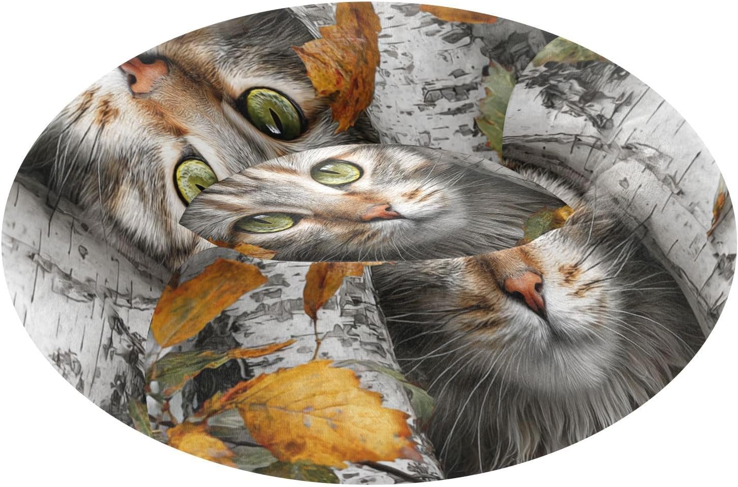 3D White Trees Cat Pet Dog Beds Anti-Slip Cat Pillow Bed for Small Size Pets Supplies M